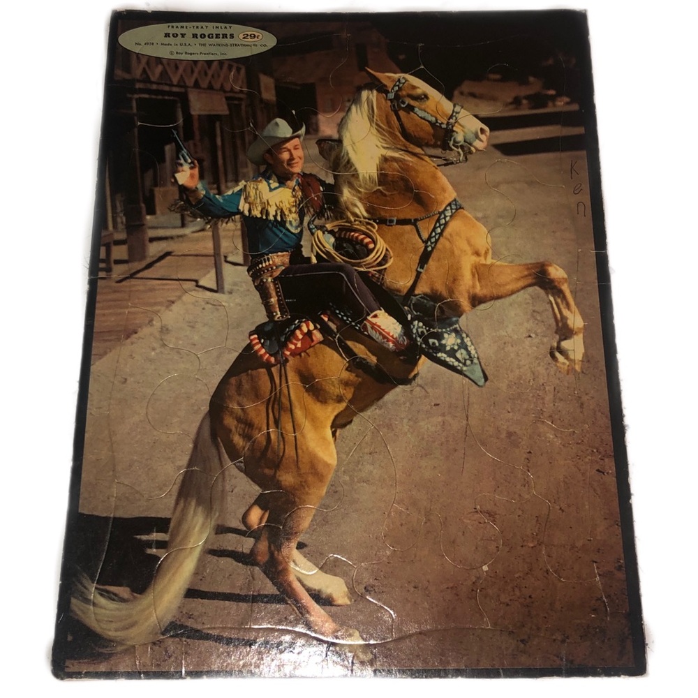 Roy Rogers Vintage Frame-Tray Inlay Puzzle